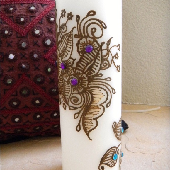 Unity Candle Set, Peacock Candles, New - Picture 4 of 4